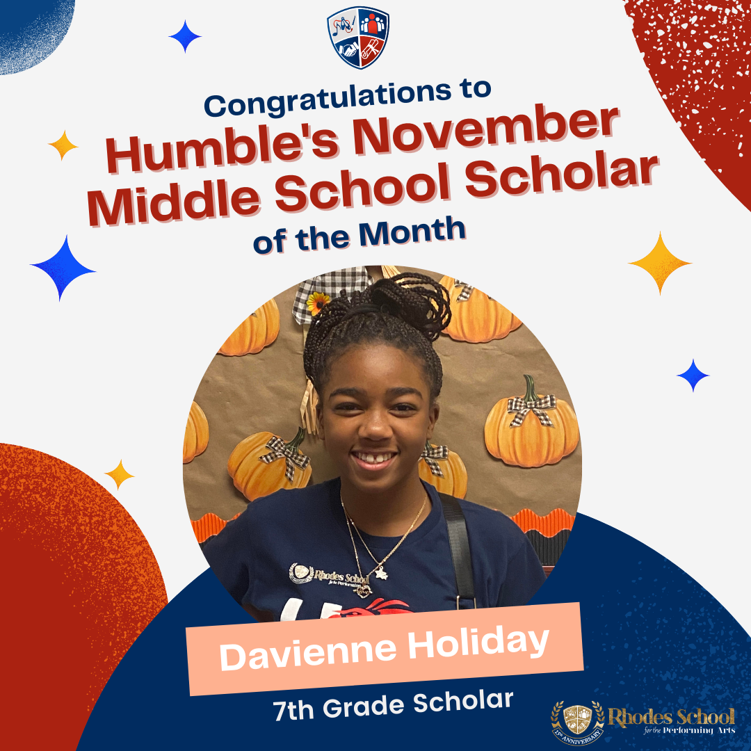 November's Middle Scholar - Humble