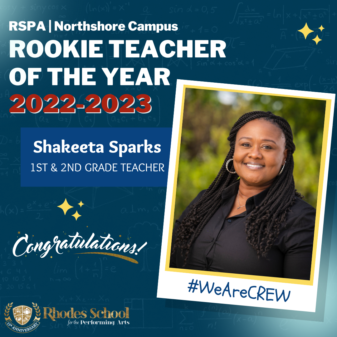 Northshore's Rookie Teacher of the Year 22-23 - S. Sparks