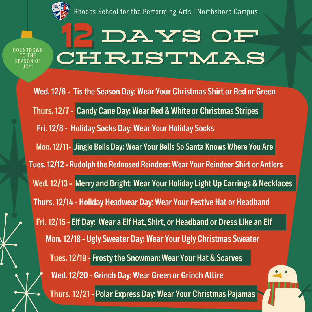 12 Days of Christmas at Northshore  Rhodes School for the Performing Arts