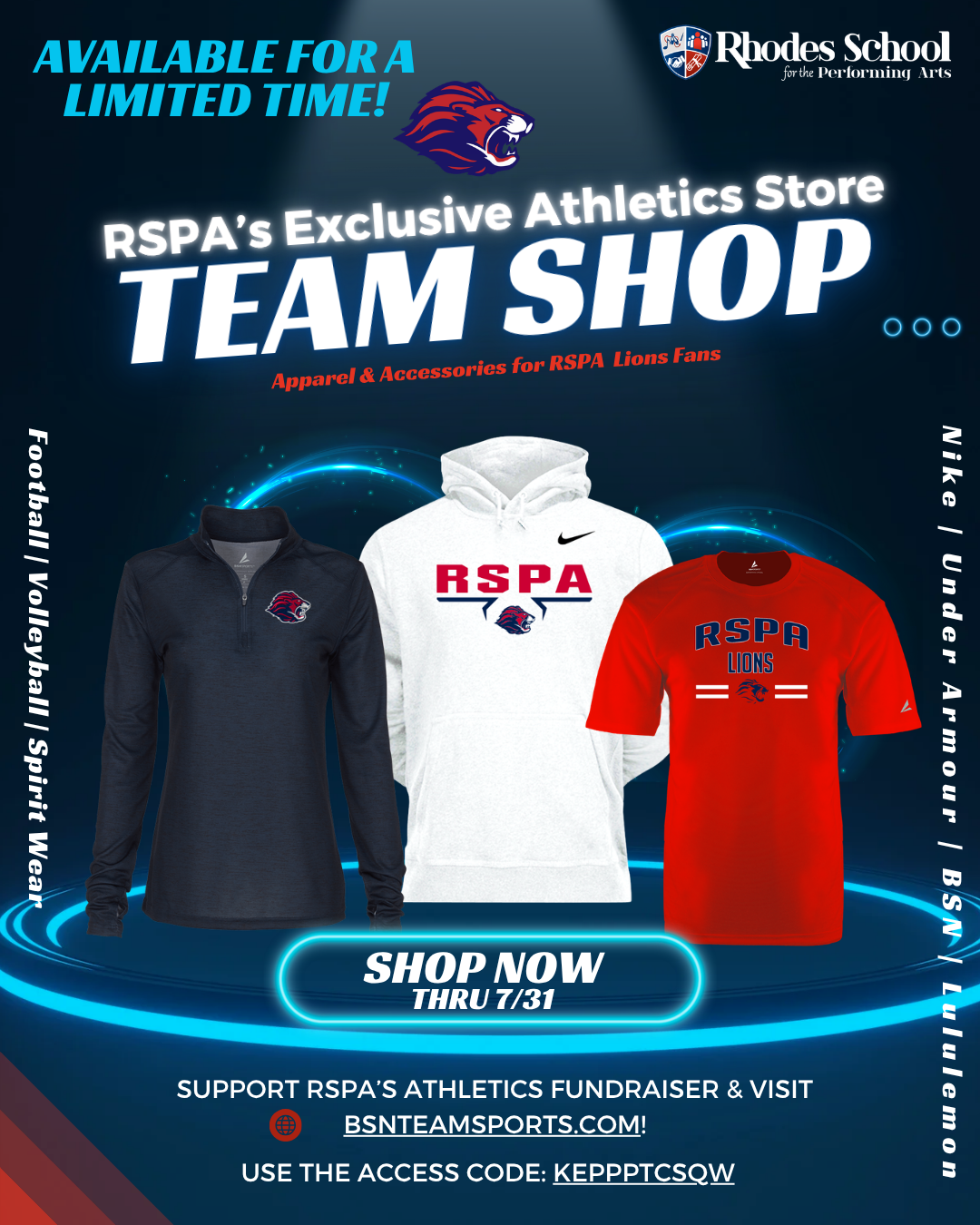 RSPA Athletic Store 072026 Team Shop